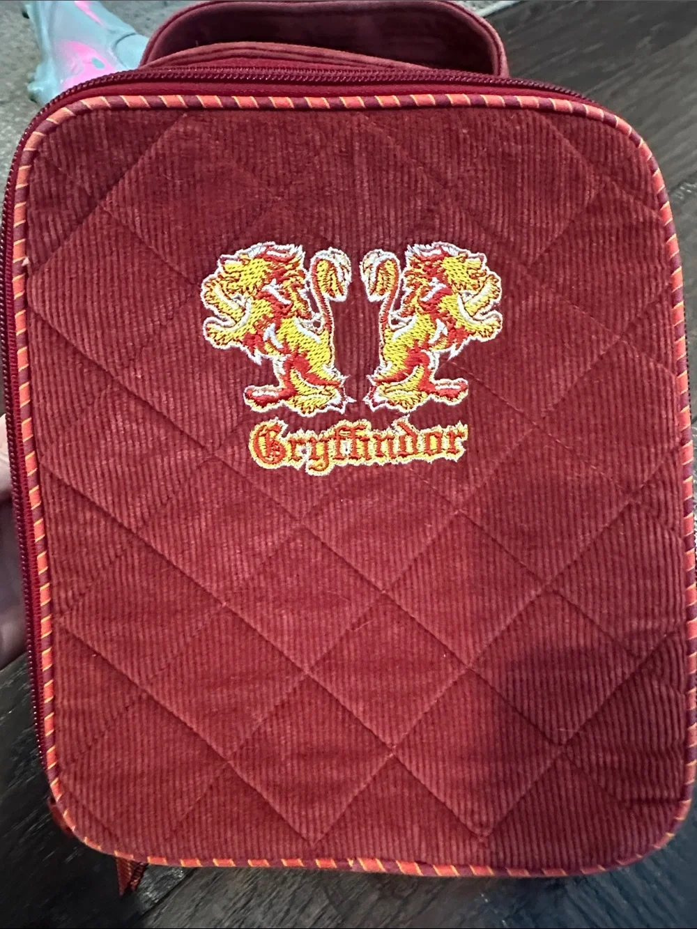 Vera Bradley Harry Potter Gryffindor Lunch Bunch Bag lunchbox corduroy BTS